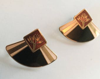 Laurel Burch Earrings, 1970s Vintage Jewelry SPRING SALE