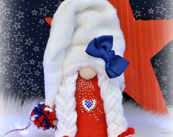 4th of July Gnome, Tomte, Nisse, Nordic Gnome, Scandinavian, Glory