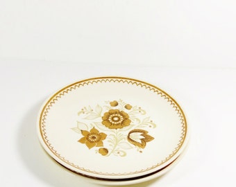Royal China Nutmeg - Cavalier Ironstone - Set of 2 Dinner Plates