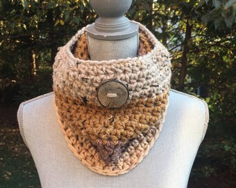 Peacan Fudge Crochet Cowl