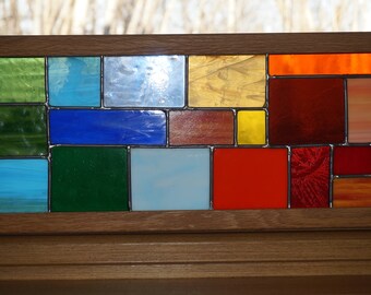 Green to Orange Stained Glass
