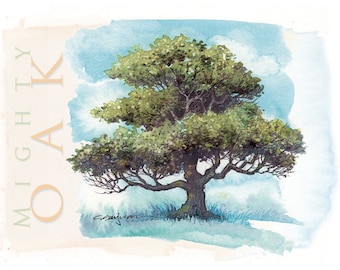 mighty oak – A7 notecard 5-Pack