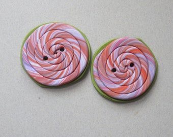 Op Art Quartet of Buttons