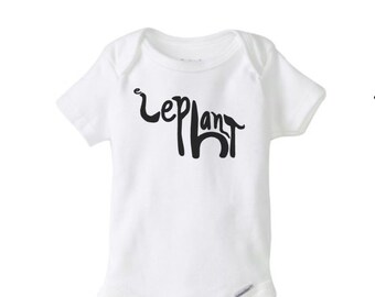 elephant baby Onesie®, elephant, baby boy, baby girl