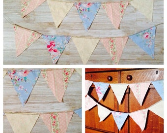 Shabby Chic bunting banner garland back drop
