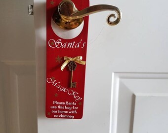 Santa's magic key door hanger