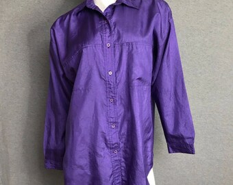 DIANE VON FURSTENBERG Purple Vintage Top Size: S