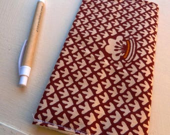 Checkbook protector made from recycled cotton