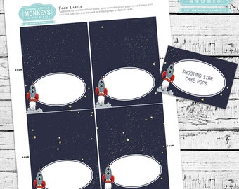 Space food labels | Etsy
