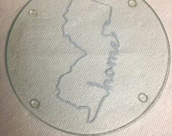 New Jersey Outline Trivet- Cutting Board, Hot Plate, and Cheese Plate