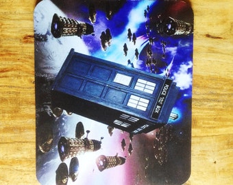 Dr Who Tardis and Dalek Mousepad
