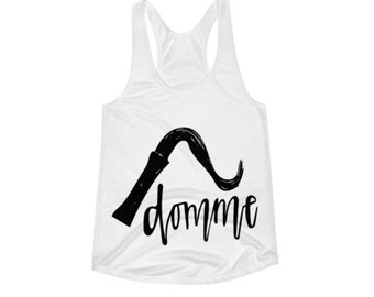 domme racerback tank top