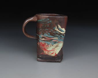 Wood Fired Jackson Pollock Mug