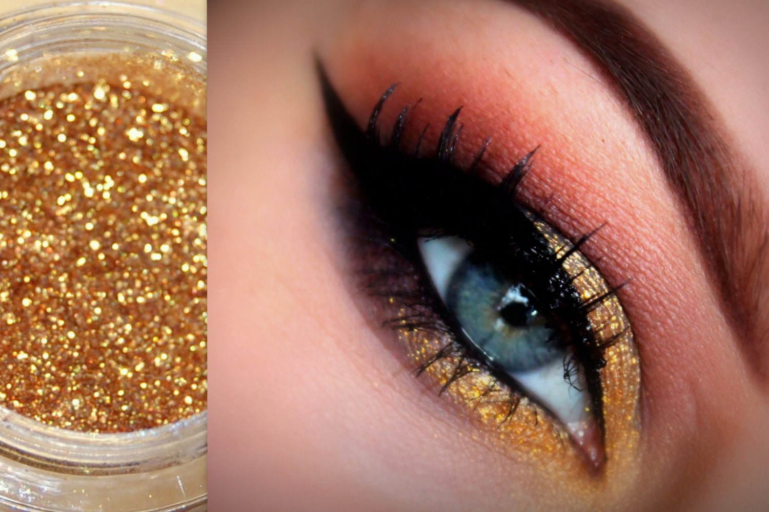 GOLD Professional Grade Cosmetic Glitter. Use for Eyeshadow