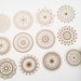 Design Washi tape copper mosaic shapes flowers masking tape