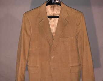 Tan Wide Wale Corduroy Sportcoat - 44 R
