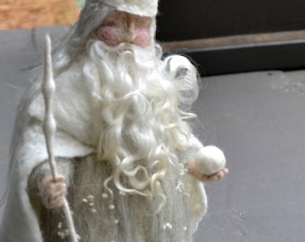 King Winter Waldorf inspired Needle Felted