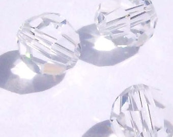 Swarovski Crystal Beads Round Crystal Beads 5000 CLEAR CRYSTAL -- Available in 3mm, 4mm, 6mm and 8mm