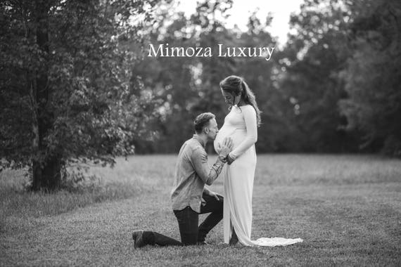 Maternity Gown Photography, Long Sleeves Maternity Dress, Maternity Photography Prop, Pregnancy dress, maternity photo prop, long sleeve