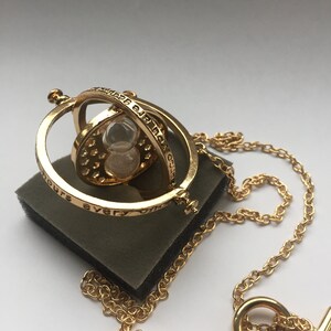 Turner temps de Harry Potter inspiré Hermione Granger rotation sablier collier en or