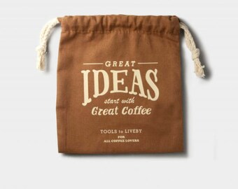 Tools to Liveby Drawstring Idea Coffee camel Limited Edition for Traveler's Notebook passport size