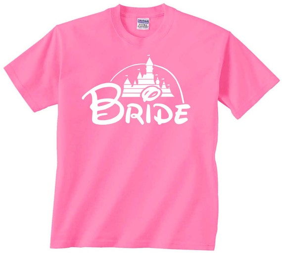 Bride Disney Castle t shirt tshirt tee matching bridal party