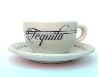 SALE - Imperfect - Tequila Altered Vintage Teacup and Saucer