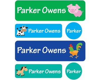 School woven name labels