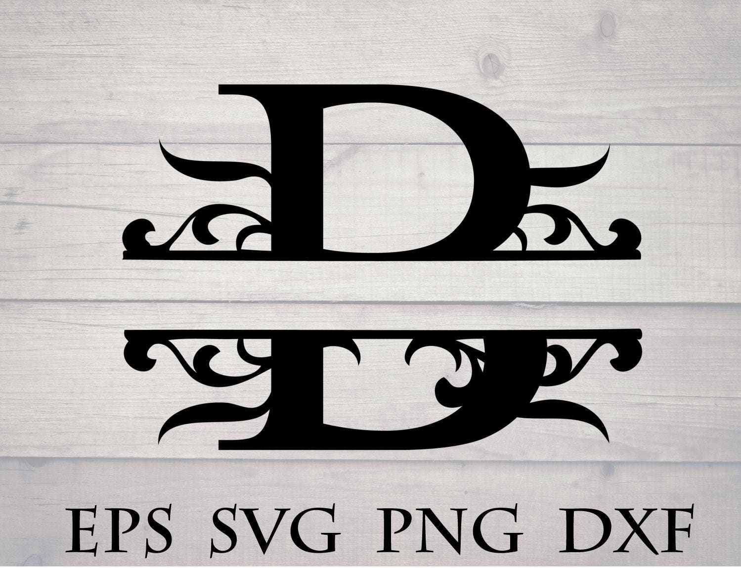 Download Monogram split letter svg / divided initial B svg - swirl ...