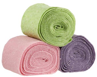 50 cm/half-metre Confetti felt strip, 15 cm wide, Color choice (colour: green)