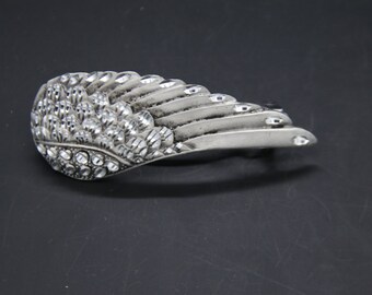 angel wing barrette. 70 mm french clip