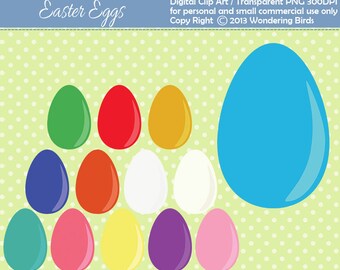 50% OFF 13 Eggs Clipart - Digital Clip Art - Instant Download - Easter clipart - Egg clip art - eggs - egg - Easter - Easter eggs