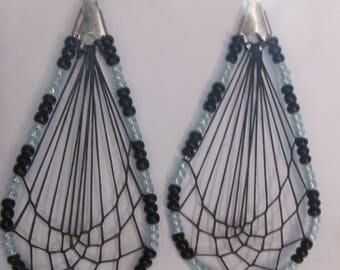 Blue and Black Oblong Dreamcatchers