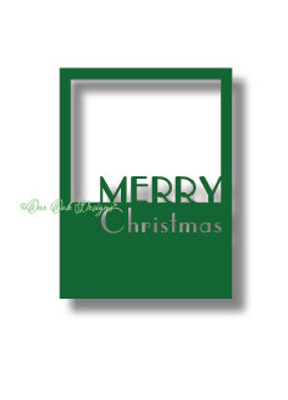 Download Merry Christmas Frame Greeting Card SVG File Vector dxf PDF