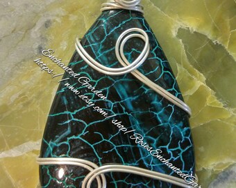 Dragon Veins Agate Pendant