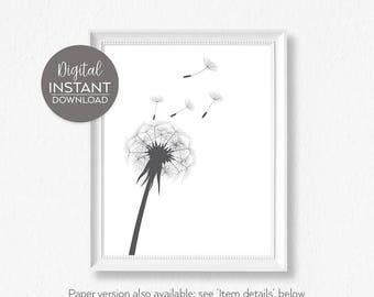 Dandelion printable | Etsy