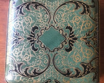 Vintage Florentine Leather Compact