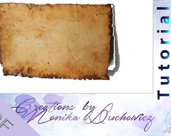 Tutorial How to make old paper from polymer clay