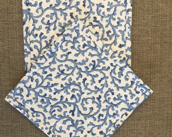 Quilted Pot holders , Potholders,pot holders, Fabric Pot holders, Contemporary Potholders ,8 x 8 inch, blue