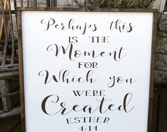 Perhaps this is the moment