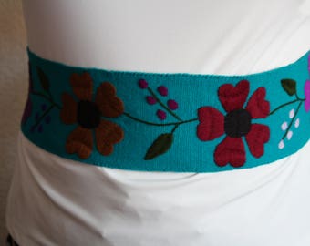 Mexican embroidery belt