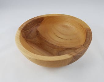 Handcrafted Drake Elm Wooden Bowl 6” dia x 2” high