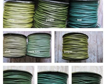 1.5mm Metallic Round Leather Cord, 1.5, Metallic Leather Cord, 1.5mm Leather, Round Leather Cord, Metallic Leather Cord, Metallic Leather