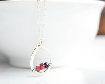 Birthstone Necklace for Mom - Grandmother Necklace - Personalized Mom Gifts - Mothers Birthstone Necklace - Family Birthstone Necklace