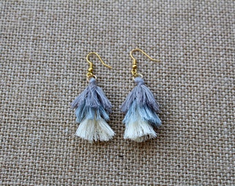 Tiered Mini Tassel Earrings