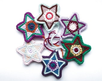 Christmas Ornament CROCHET PATTERN Christmas Decoration Christmas Star Christmas Tree Ornament Star Ornament Christmas Decor Star Decor DIY
