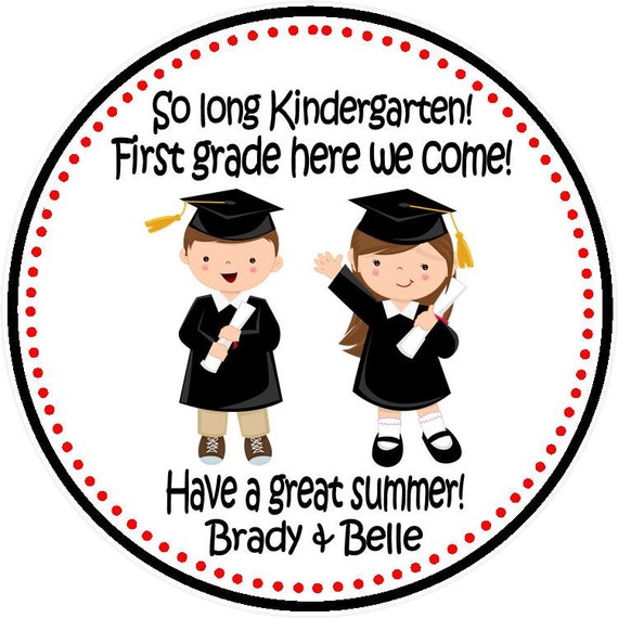 Download Kindergarten Graduation Tags Twins Set of 12 Preschool