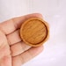Fine finished NO laser hardwood bezel setting - Mahogany - 38 mm cavity - (Z383-M)