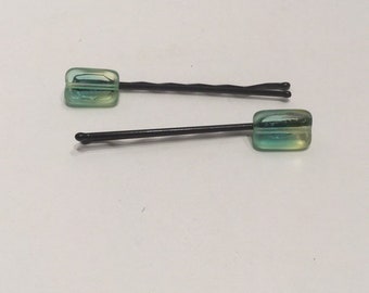 Glass Bead Decorative Bobby Pins