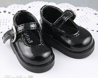 Fatiao - New Dollfie Yo-SD Mary Jane 1/6 BJD Doll Shoes - Black (Size 4.2cm)